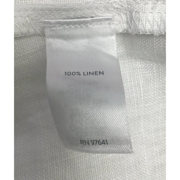 Pure J Jill Love Linen Women’s Wide Leg Pants Crop Women’s Size Large White - Picture 4 of 10